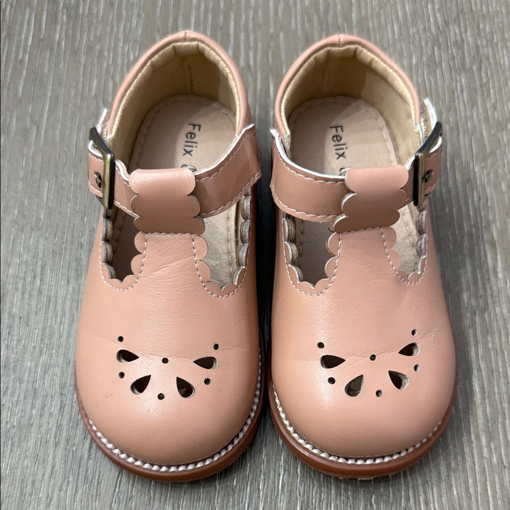 Felix & Flora Toddler School Shoes (Nude)